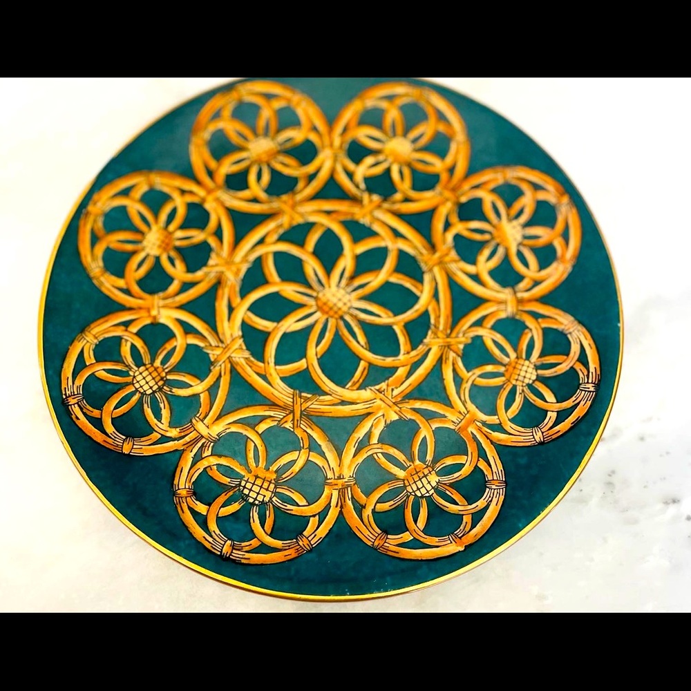 Andrea by Sadek ceramic decorative plate